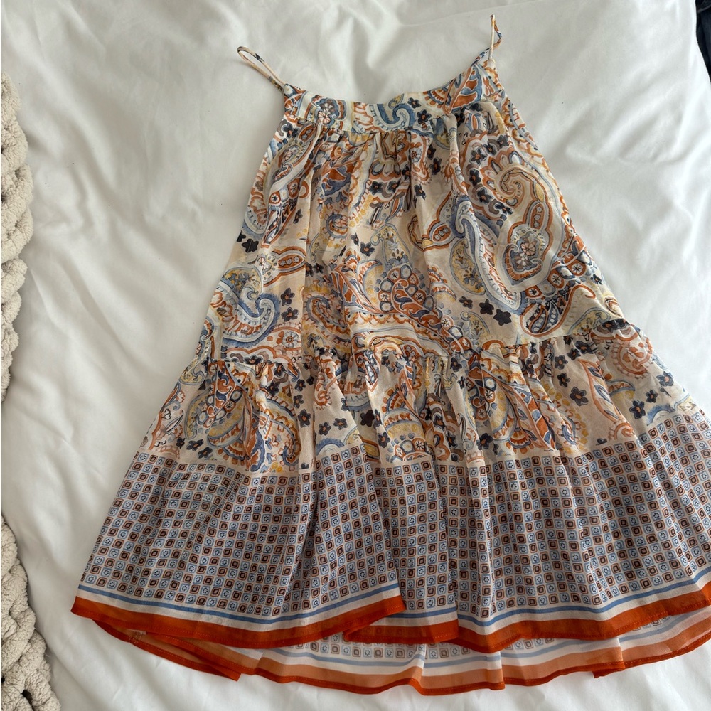 Very Light Mesh Material Top from Mango never worn new with tags and fun print